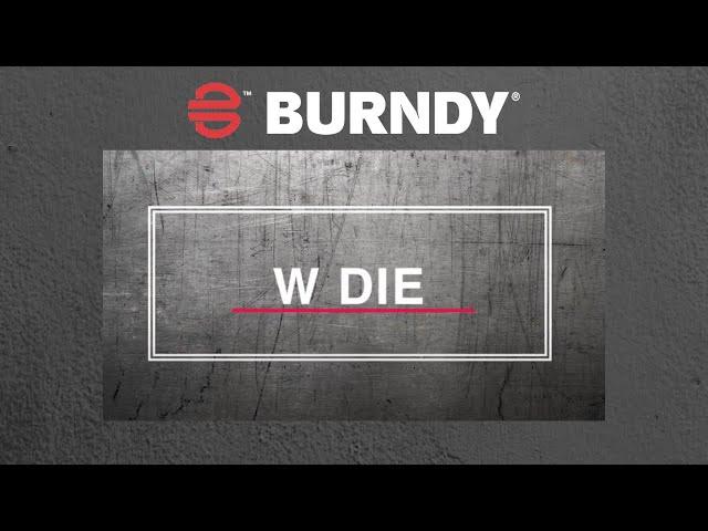 BURNDY W Die Instruction Video