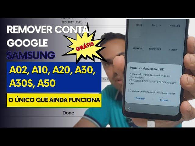 Remover conta google samsung A10 A20 A30 A30s A50 A02 M10 M20 M30 M51