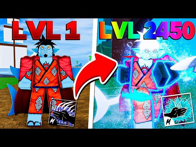 VIREI O JINBEI EM 24 HORAS NO BLOX FRUITS DESPERTANDO A RAÇA SHARKMAN V4 E O FISHMAN KARATE V2!