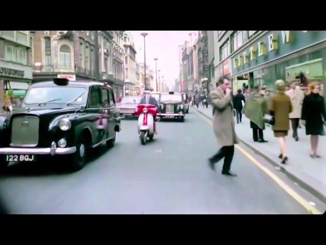 1967 London in 60FPS HD / Oxford Street in the 1960s (Kinolibrary)