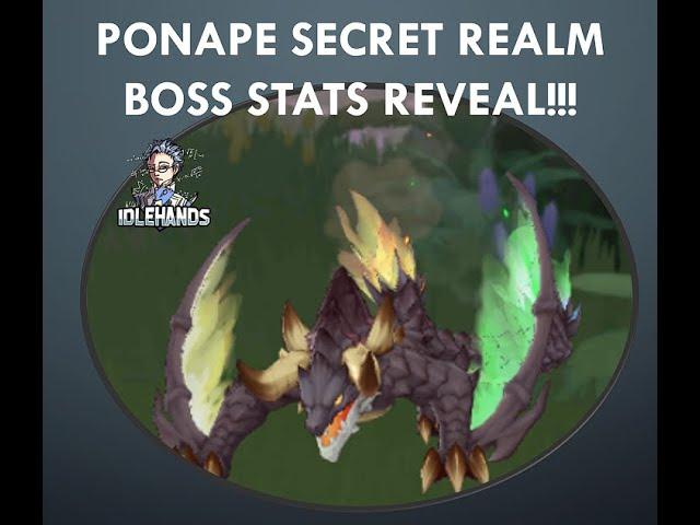 Ponape Secret Realm: Boss Stats Reveal