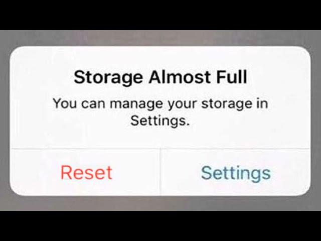 When Your Storage runs out...