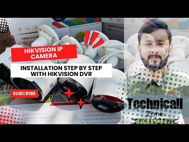 Hikvision cctv ip camera installation DVR