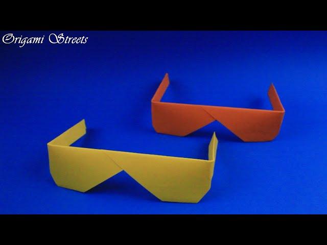 How to make cool glasses out of paper. Origami