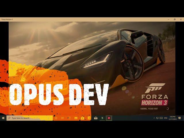 forza horizon 3 OPUSDEV installation guide 100% working