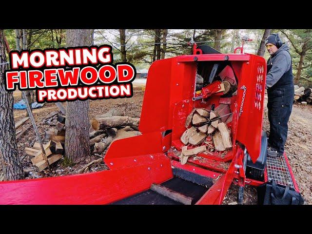 Making Firewood is a Great Way to Start the Day!