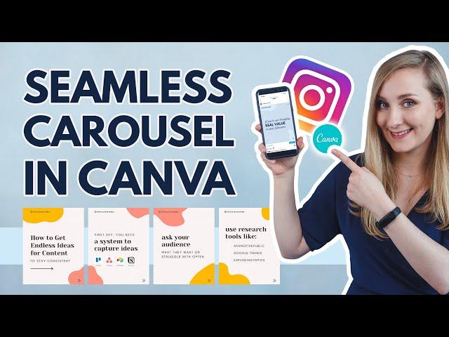 How to Create INSTAGRAM CAROUSEL post with Canva  | Step by Step Canva Tutorial