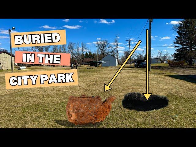 The find of a lifetime was uncovered while exploring sunken ground in a city park.