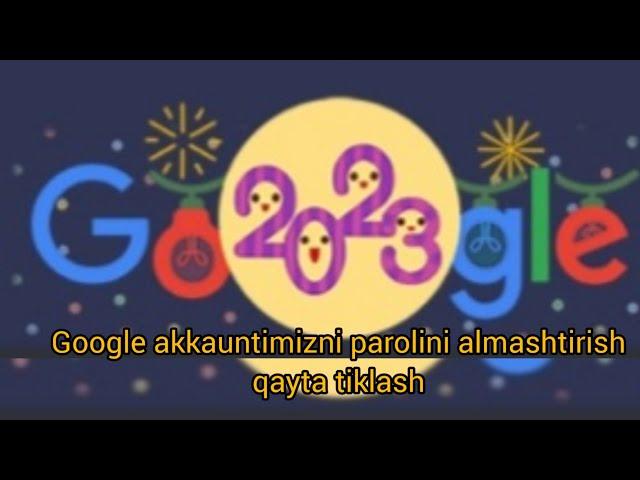 Google account. Parolni qayta tiklash va o‘zgartirish (eski paroldan foydalanmasdan)