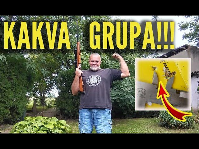 Vazdušna puška Zastava M56 i fantastična grupa na 40 m