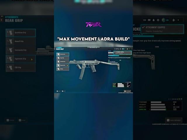 THE *MAX MOVEMENT* LADRA BUILD ON WARZONE  #warzone #callofduty #bo6 #rebirthisland #cod #shorts
