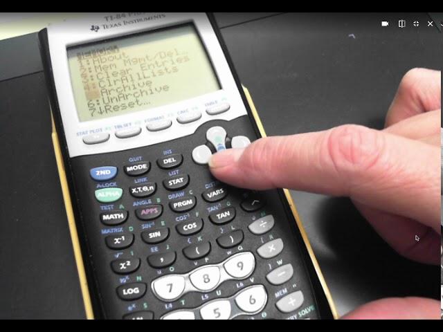 How to return TI-84 plus to factory settings