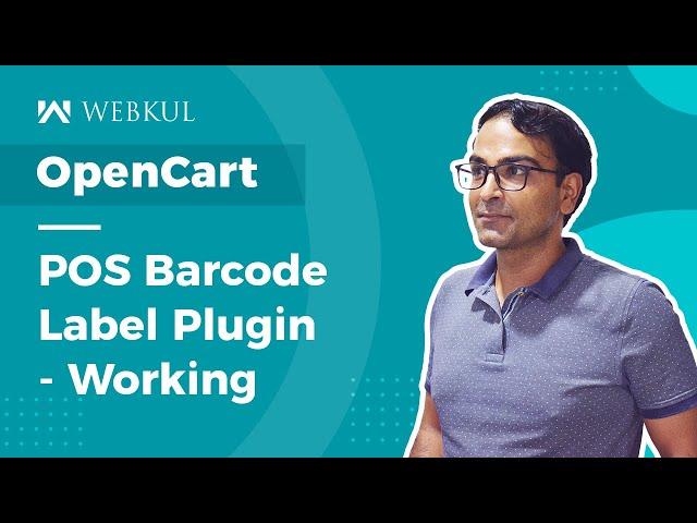 OpenCart POS Barcode Label Plugin - Working