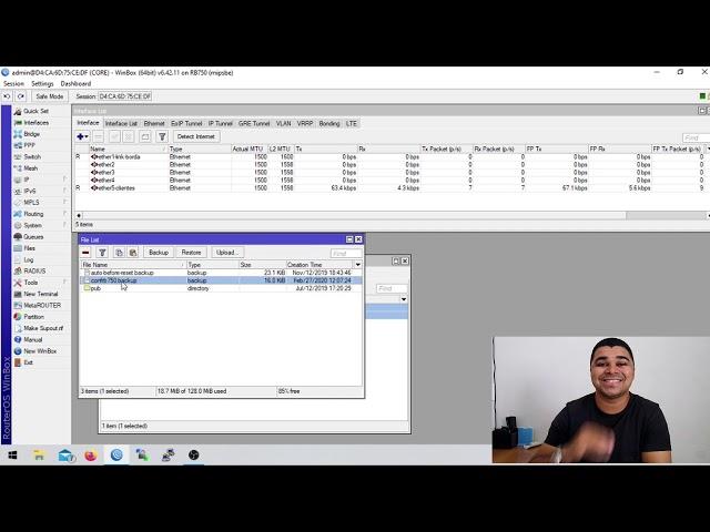 Como fazer backup e salvar script do mikrotik | rede7telecom