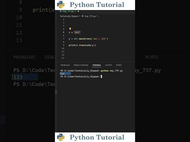 Character Mapping In Python | Python Tutorial