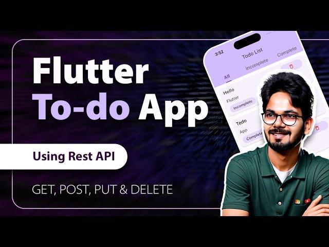 Flutter - TODO App For Beginners | Using Rest API Get, Post, Put & Delete in Hindi