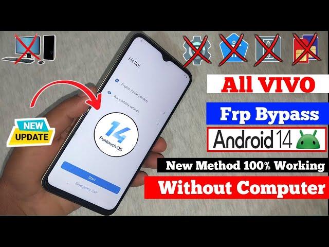 All Vivo Android 14 Google/ FRP Bypass || Setting Not Openshare article New Method (Without PC) 