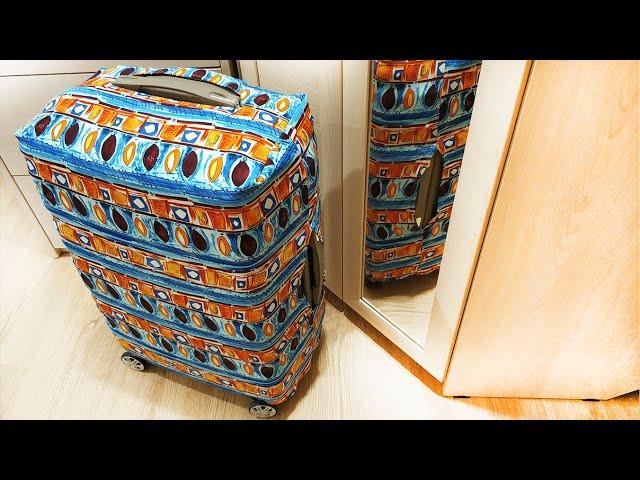 An easy way to sew a suitcase cover