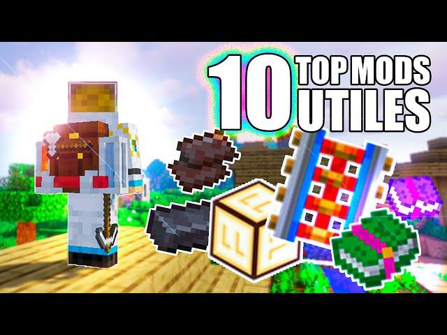 TOP 10 MODS ÚTILES para MINECRAFT 1.12.2 - 1.15.2 - ENCANTAMIENTOS , NETHERITE y MOCHILAS OP