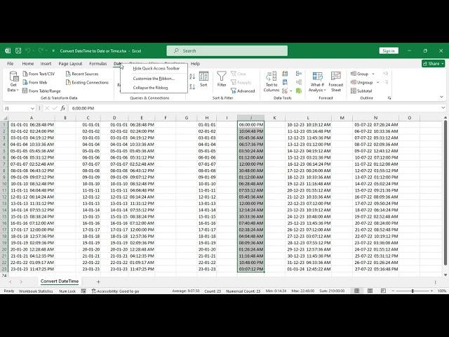 How to Convert DateTime to Date Only in Excel | Formula | VBA