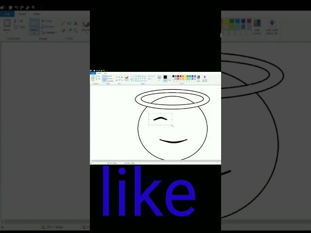 How to draw angel emoji in computer #drawing #short @BeingNandish