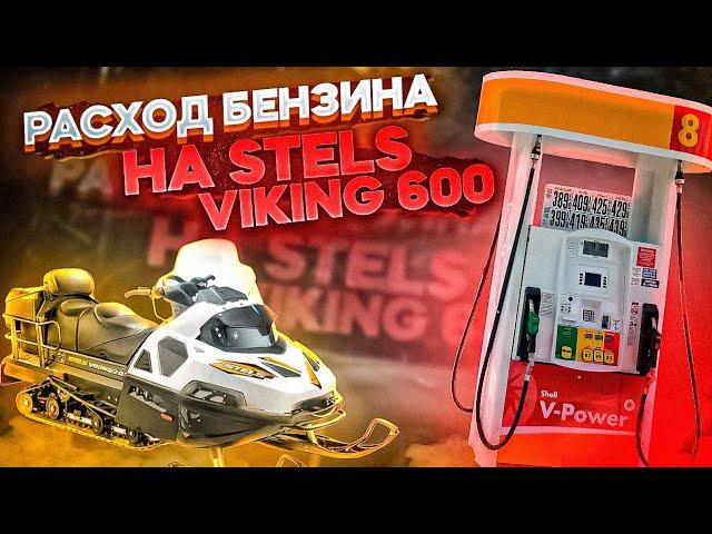 Расход топлива на двух тактном снегоходе. Stels Viking 600.