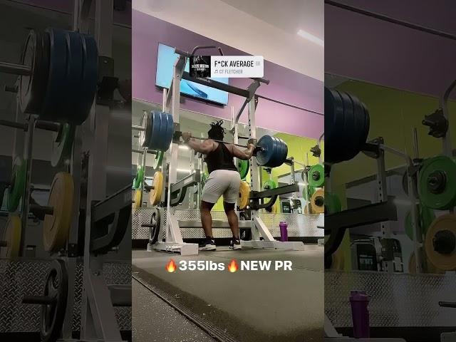 355 squat going up!!! | TheBuffNerd