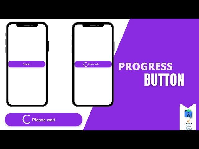 Progress Button in Android||Custom Progress Bar||In Java||Android Tutorial