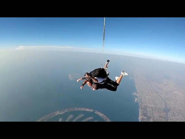 Skydive Dubai прыжок с парашютом