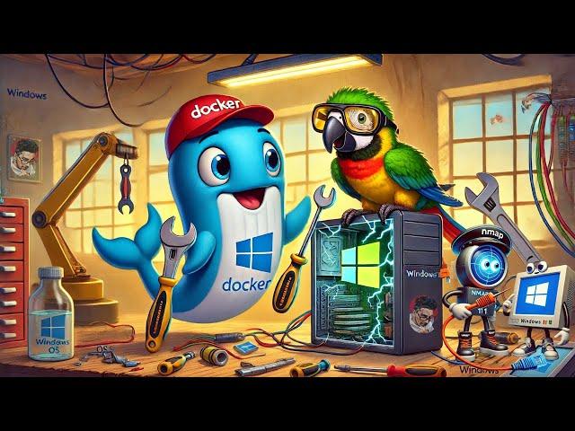 HACKING with Parrot OS in Docker! (EASY Windows 11 Setup with Nmap)