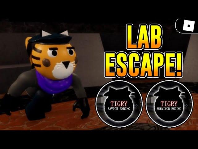 HOW TO ESCAPE THE BOOK 2: CHAPTER 12 (LAB) MAP + GET THE TIGRY ENDINGS IN PIGGY! | ROBLOX