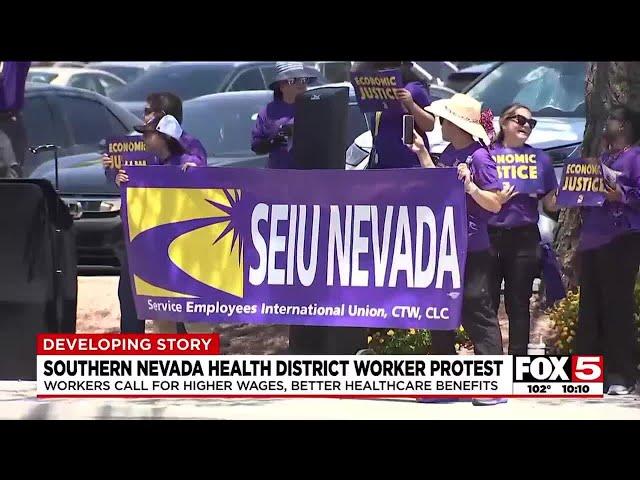 Southern Nevada Health District workers demanding better benefits, pay