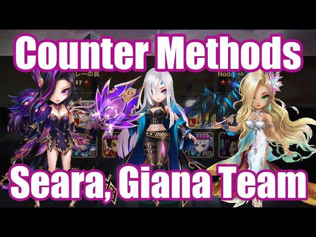 Introduction of Counter Methods against for Seara, Giana, Shizuka, Zibara Team【Summoners War RTA】