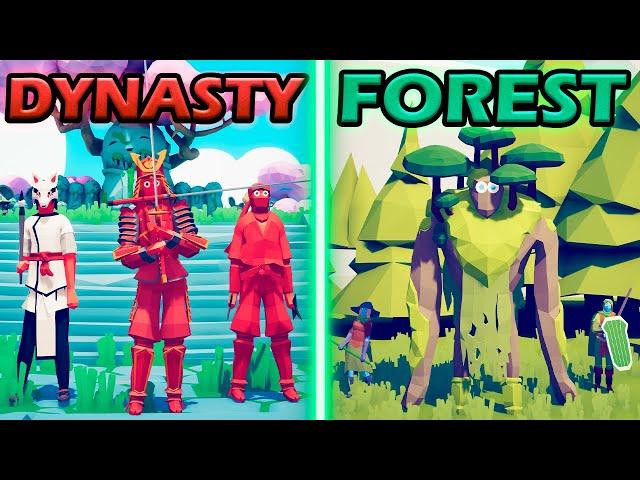 DYNASTY WARRIORS vs GREAT FOREST - Totally Accurate Battle Simulator | TABS