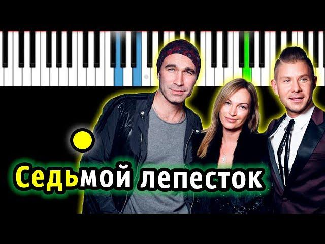 Hi-Fi - Седьмой лепесток | Piano_Tutorial | Разбор | КАРАОКЕ | НОТЫ + MIDI