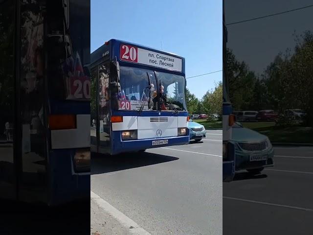 Barnaul, Mercedes-Benz O405 # A 055 MK 124 the bus (May 2023) ex Güstrow, Germany