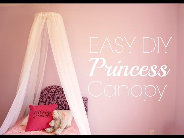 Easy DIY Princess Canopy | Kids Bed Canopy | No Sew