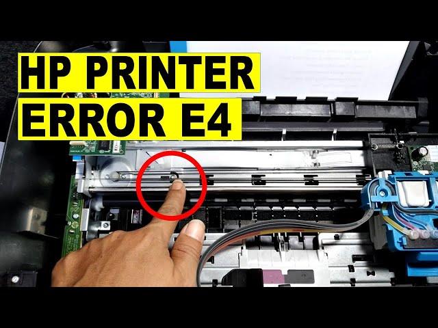 HP INK TANK PRINTER ERROR E4 PAPER JAM | WON'T PICK UP THE PAPER