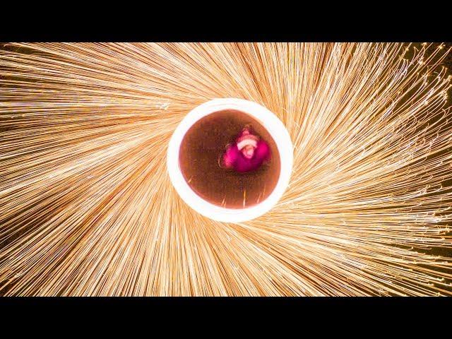 DRONE long exposure STEEL WOOL photography!