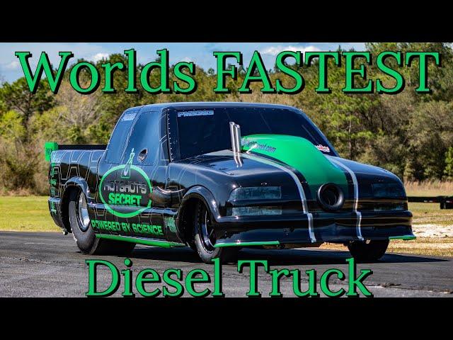 Worlds Fastest Diesel Truck! Firepunk Diesel / Hot Shots Secret S10 Breaks in New Exectuioner Motor