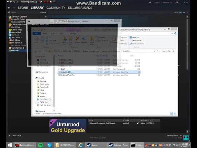 How to INSTALL AND UNINSTALL battleye on Unturned