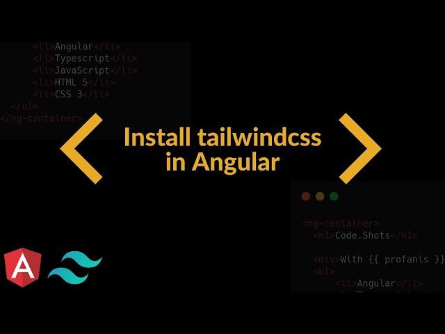 Setup TailwindCSS in Angular