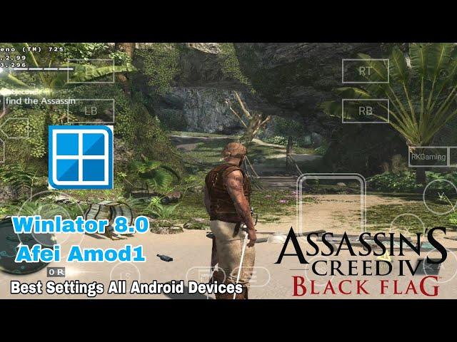 Assassin's Creed IV: Black Flag (ACBF) Winlator Windows Emulator Android Game Test + Settings