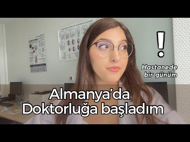 HASTANEDE BİR GÜNÜM️ Almanya’da İntörn doktorluk| Türkiye’den çok farklı mı?️ Vlog🩺