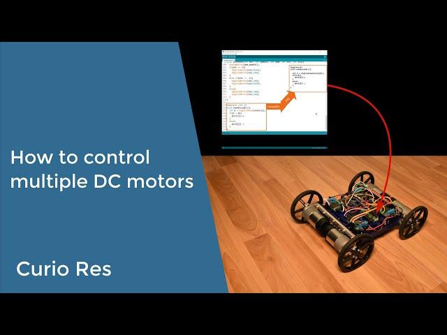 How to control multiple  DC motors with encoders