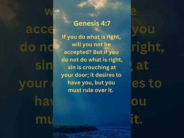 God Says in Genesis 4:7 #bibleverse  #dailydevotional #inspiration