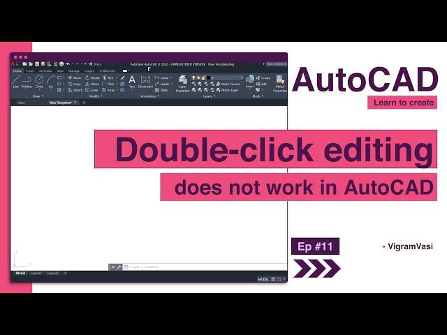 Double click editing does not work in AutoCAD | Mtext Editor Dialog Box Missing In AutoCAD