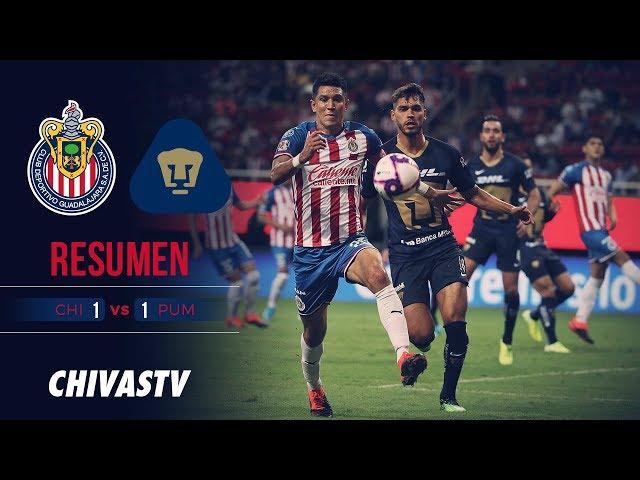 Empate en el Estadio Akron | Resumen | Chivas 1-1 Pumas | Todos los goles | J11 LigaMX AP19