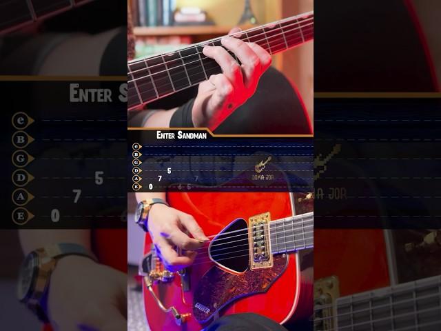 Enter Sandman - Metallica | guitar tab | tutorial