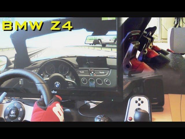 City Car Driving - BMW Z4 Maniac Overtaking, Drift, Logitech G27 gameplay Steering Wheel. 1080p 2013